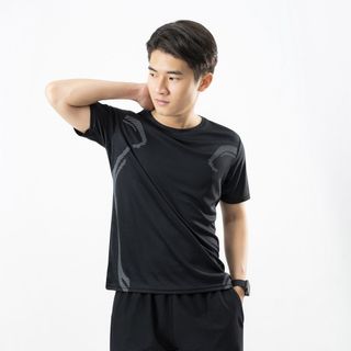 Áo Thể Thao Nam thun lạnh tập gym TOMIJUN Áo phông thể thao nam cộc tay siêu co giãn