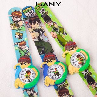 Đồng hồ trẻ em Ben Ten cho bé trai - Đồng hồ đập tay hoạt hình Ben 10 MANY