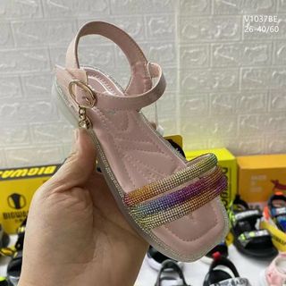 Sandal trẻ em quai ngang chất da mềm cực êm chân V1037