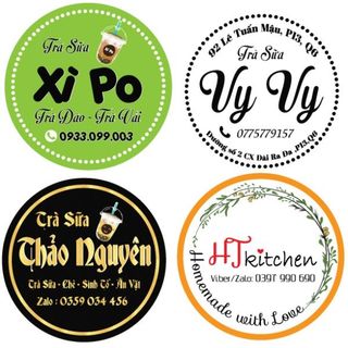DECAL NHỰA HÌNH TRÒN