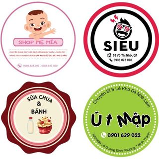DECAL NHỰA HÌNH TRÒN