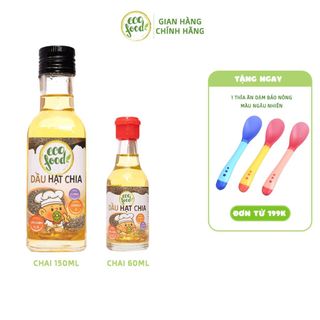 Dầu ăn dặm cho bé Dầu hạt Chia Ecofood cho trẻ trên 6 tháng tuổi với nhiều dưỡng chất rất tốt cho trẻ