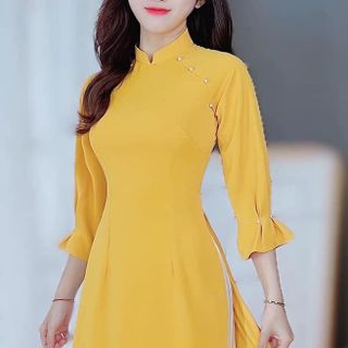 Áo Dài Truyền thống nữ xếp tay điệu đà