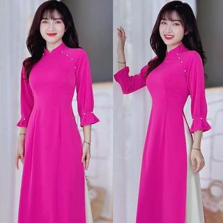 Áo Dài Truyền thống nữ xếp tay điệu đà