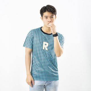 Áo thun nam cổ tròn cao cấp TOMIJUN tay ngắn, chất cotton co giãn 4 chiều, họa tiết vân kẻ caro…