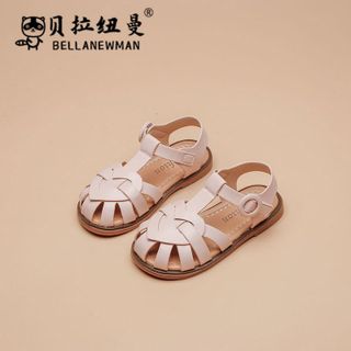 Dép cho bé gái - Giày sandal quai đan chéo da PU siêu mềm chắc chắn hàng chính hãng Bella Newman cho bé