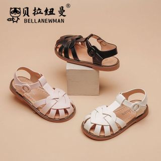 Dép cho bé gái - Giày sandal quai đan chéo da PU siêu mềm chắc chắn hàng chính hãng Bella Newman cho bé