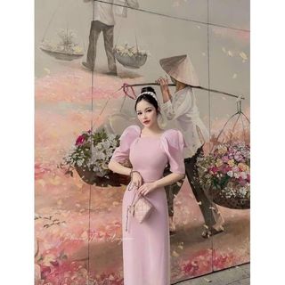 áo dài lụa ngọc trai cao cấp