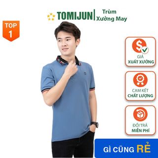 Áo Polo Nam phối viền cổ và tay thanh lịch vải cá sấu Cotton cao cấp,thoáng mát,phong cách trẻ trung giá sỉ