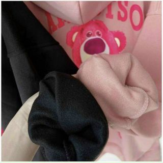 Áo hoodie form rộng hình Gấu Losto Hồng cực xinh chất nỉ bông dày dặn mịn.