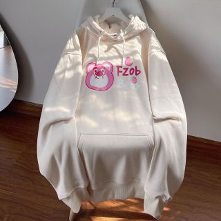 Áo Hoodie FZOB BEAR Gấu Dâu Form Rộng Unisex Nam Nữ