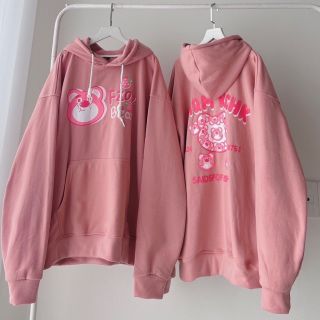 Áo Hoodie FZOB BEAR Gấu Dâu Form Rộng Unisex Nam Nữ