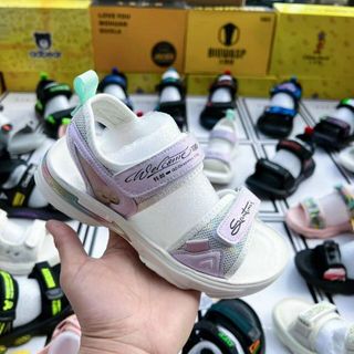 Sandal trẻ em quai ngang dán đế mềm êm chân V1025