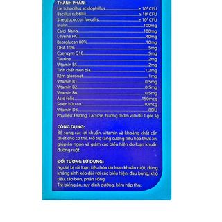 Men tiêu hóa vi sinh Biolactomin Gold giúp ăn ngon , tiêu hóa khỏe – Hộp 30 gói