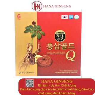 Nước hồng sâm linh chi nhung hươu Gold Q Hàn Quốc hộp 30 gói - thùng 6 hộp