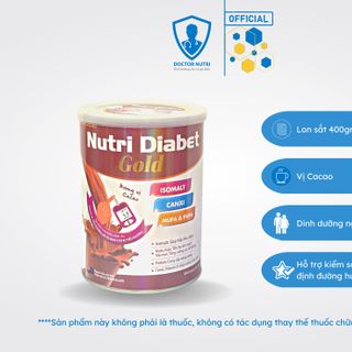 NUTRI DIABET GOLD VỊ CACAO dành cho người bị tiểu đường lon 400gr giá sỉ