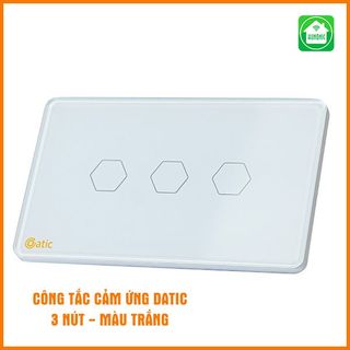 Công tắc thông minh Datic 3 nút màu trắng