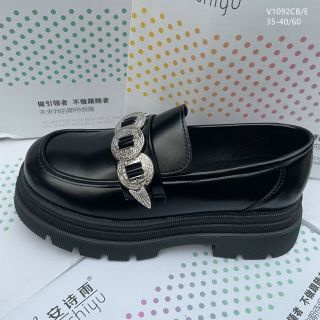 Giày lười nữ da mềm êm V1092