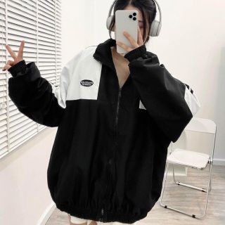 Áo Khoác Dù Whatever Logo Thêu Vải Gió 2 Lớp Unisex Form Rộng Nam Nữ