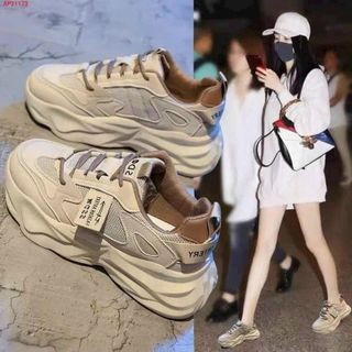 Giày thể thao nữ độn đế kiểu dáng hàn quốc phối đồ cực đẹp