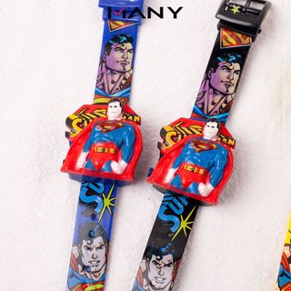 Đồng hồ cho bé trai hình siêu nhân - Đồng hồ điện tử trẻ em Superman MANY