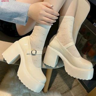 Giày búp bê Lolita nữ đế cao phong cách Hàn Quốc đáng yêu giá sỉ