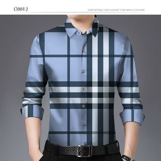 (Giá sỉ) (Giá Sỉ) Áo Sơ Mi Nam Cao Cấp, Áo Sơ Mi Nam Dài Tay Caro Chất Lụa Chống Nhăn
