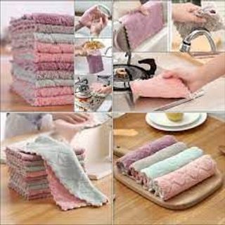 set 10 khăn lau nhà bếp đa năng siêu thấm nước