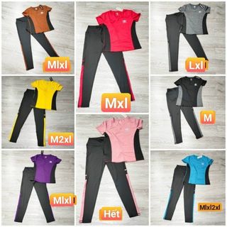 SET BỘ ÁO PHỦ BỤNG QUẦN DÀI (hàng nhặt size) Thể Thao Siêu Đẹp Giá Sỉ,
