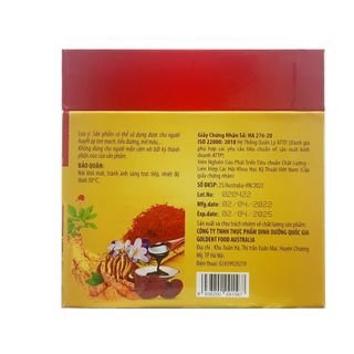 Cao đông trùng hạ thảo hồng sâm linh chi nano curcumin nhụy hoa nghệ tây saffron Goldent - 500gr