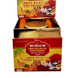 Cao đông trùng hạ thảo hồng sâm linh chi nano curcumin nhụy hoa nghệ tây saffron Goldent - 500gr