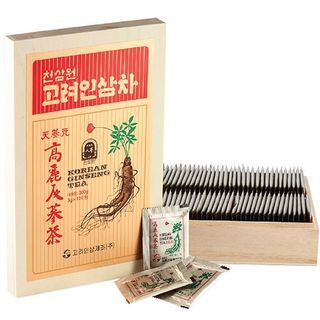 Trà Hồng Sâm Hàn Quốc hộp gỗ 100 gói giá sỉ