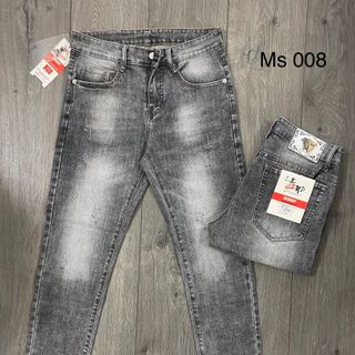 Quần jean dài chất co giãn, vải mềm mịn, regular fit cao cấp mẫu mới 2023