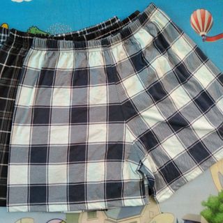 Quần đùi nam kẻ caro, Quần ngủ nam, chất cotton, đủ Size
