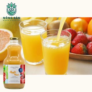 Thùng 6 chai x 1L Nước ép trái cây nguyên chất Ashton Valley (nhập khẩu Úc) - Vị Táo & Lê
