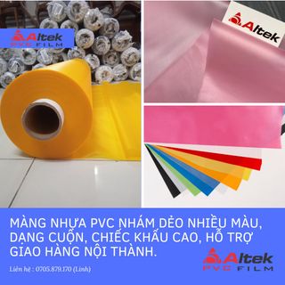 MÀNG NHỰA PVC DẺO NHÁM NHIỀU MÀU, GIÁ CẢ TỐT NHẤT THỊ TRƯỜNG.