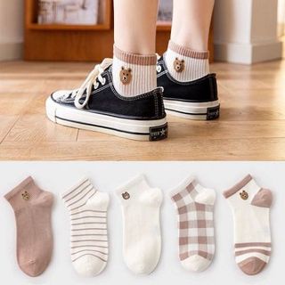 Set 5 Cặp Vớ Cotton Cho Nữ Họa Tiết Dễ Thương giá sỉ