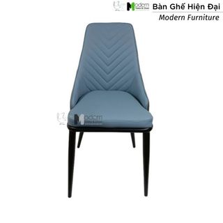 Ghế ăn nhà hàng lưng cao nệm bọc da chân sắt ECO15A-P – Bàn Ghế Hiện Đại