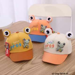 Mũ lưỡi trai cho bé hình ếch dễ thương S3-16m M148.45