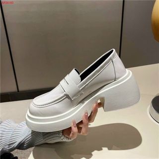 Giày lười nữ đế cao da mềm êm chân AP26