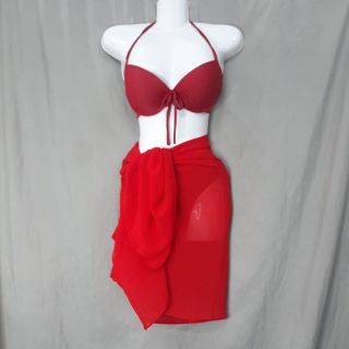 Bikini 3 món tam giác kèm khăn