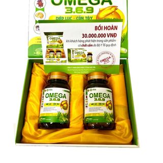 Viên uống omega 3.6.9 Diệp lục cần tây , dầu cá 1000mg– Hộp 60 viên