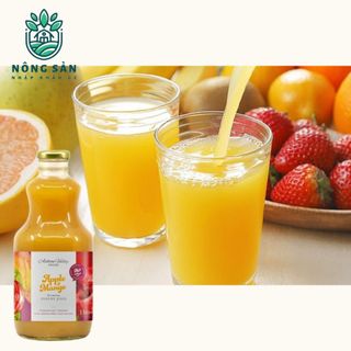 Thùng 6 chai x 1L Nước ép trái cây nguyên chất Ashton Valley (nhập khẩu Úc) - Vị Táo & Xoài