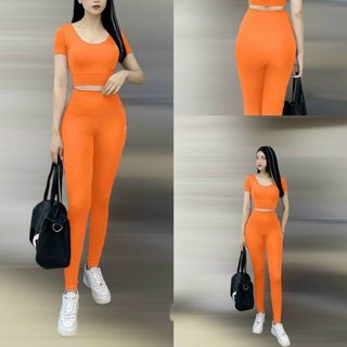 SET BỘ GS ÁO CROP CÓ KHE NHÉT MÚT QUẦN DÀI (hàng nhặt size) Siêu Đẹp Giá Sỉ,