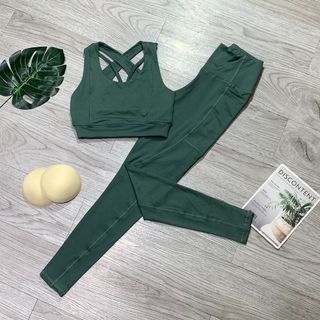 SET BỘ ÁO BRA ĐAN DÂY, QUẦN CÓ TÚI HÔNG Thể Thao Siêu Đẹp Giá Sỉ, Hàng Đẹp