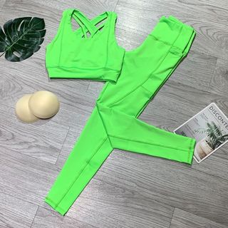 SET BỘ ÁO BRA ĐAN DÂY, QUẦN CÓ TÚI HÔNG Thể Thao Siêu Đẹp Giá Sỉ, Hàng Đẹp