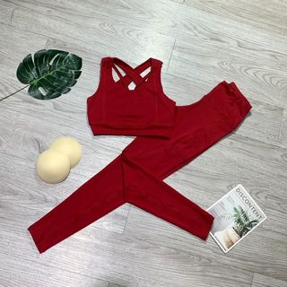 SET BỘ ÁO BRA ĐAN DÂY, QUẦN CÓ TÚI HÔNG Thể Thao Siêu Đẹp Giá Sỉ, Hàng Đẹp