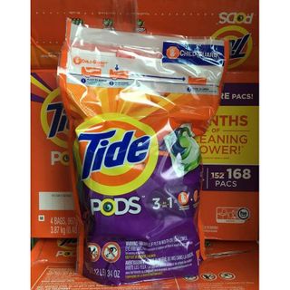 Viên giặt Tide Pods 3in1 của Mỹ Túi 42 Viên- thùng 4 bịch