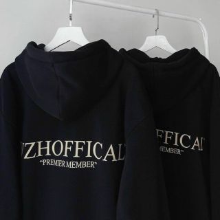 Áo Khoác Nỉ Chữ WZHOFFICAL Cặp Nam Nữ - Hoodie Có Dây Kéo Nón 2 Lớp Kiểu Rộng Unisex -Chống Nắng
