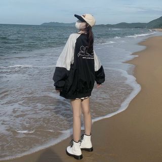 Ao Khoác Bomber SLC From Rộng Unisex ( Nam nữ Đều Mặc Được)
